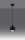 Lampe à suspendre Noir Ø 12 cm petit métal rétro E27