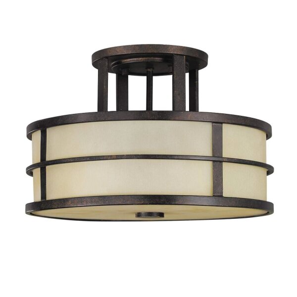Plafonnier SHOJI Crème Ø34cm Lampe de salon