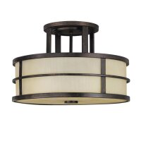 Plafonnier SHOJI Crème Ø34cm Lampe de salon