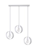 Lampe à suspendre Blanc Métal 3 flammes...
