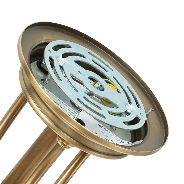 Plafonnier ASPERO laiton crème 4xE27 Lampe