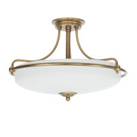Plafonnier ASPERO laiton crème 4xE27 Lampe