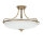 Plafonnier ASPERO laiton crème 4xE27 Lampe
