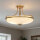 Plafonnier ASPERO laiton crème 4xE27 Lampe