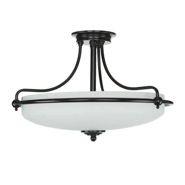 Plafonnier design ASPERO Bronze 4-flmg Lampe
