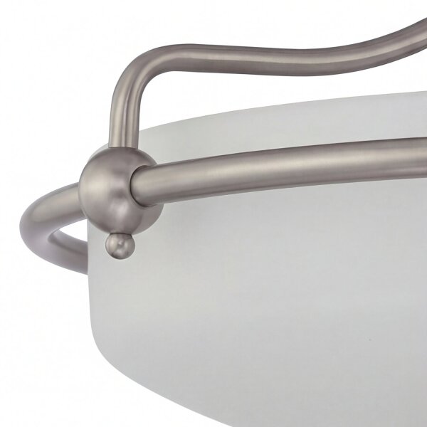 Plafonnier ASPERO en chrome crème 3-flmg Lampe