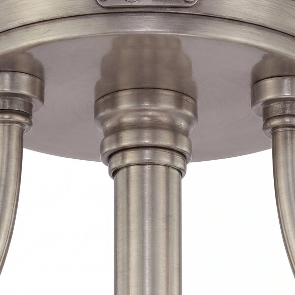 Plafonnier ASPERO Nickel Ø43cm Lampe Art Nouveau