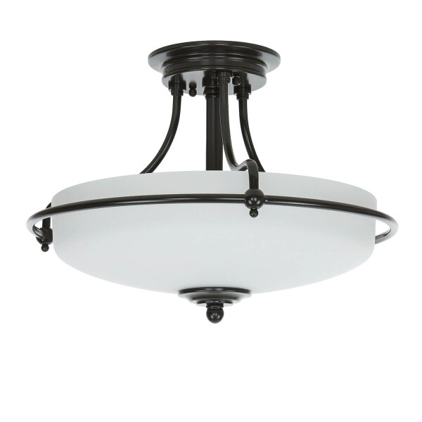 Plafonnier ASPERO Bronze Ø43cm Lampe de couloir