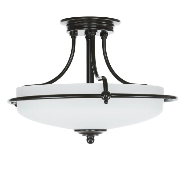 Plafonnier ASPERO Bronze Ø43cm Lampe de couloir
