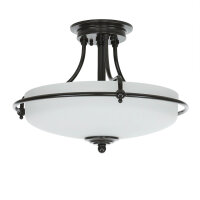 Plafonnier ASPERO Bronze Ø43cm Lampe de couloir