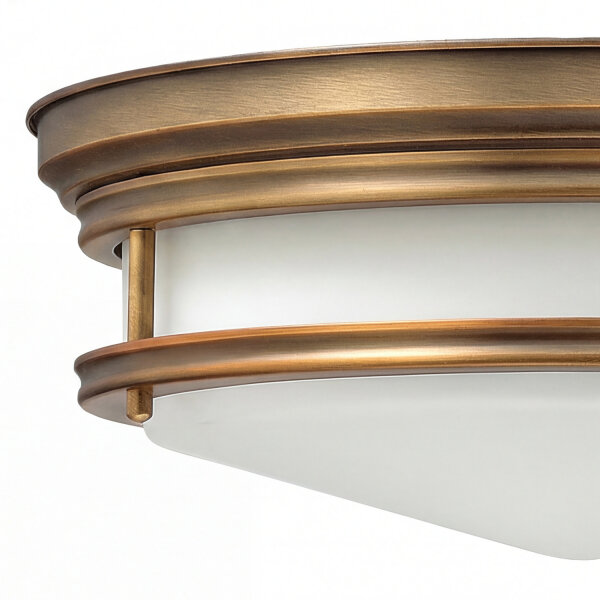Plafonnier COBAN Bronze Ø36cm Lampe Art Nouveau