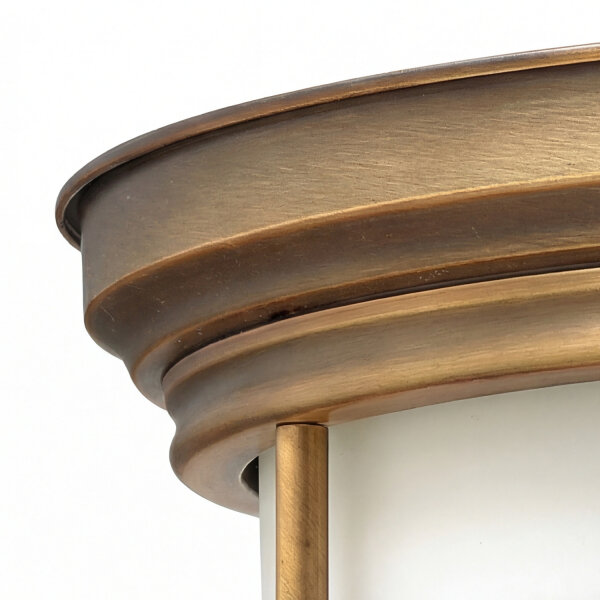 Plafonnier COBAN Bronze Ø36cm Lampe Art Nouveau