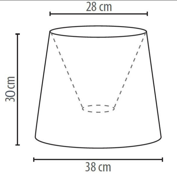 Abat-jour tissu or motif E27 Lampadaire WILLOW