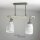 Plafonnier vintage pivotant shabby blanc taupe AGAP