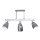 Spot de plafond 3 flammes E27 métal bois shabby