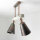 Spot de plafond Shabby cuivre 2 flammes E27 métal bois