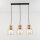 Lampe à suspendre vintage ARIA cuivre 3-flmg max. P:1m