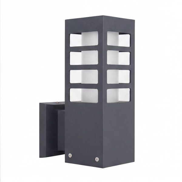 Applique extérieure anthracite IP54 carrée E27