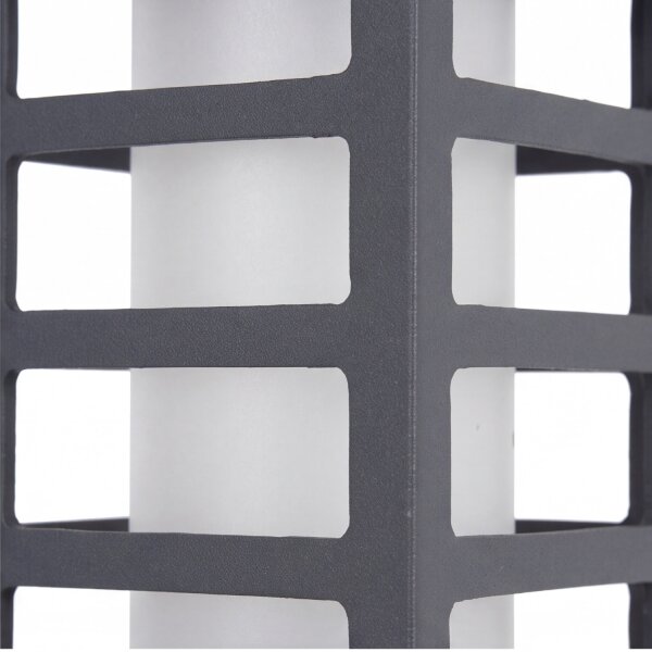 Applique extérieure anthracite IP54 carrée E27