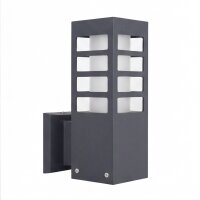 Applique extérieure anthracite IP54 carrée E27