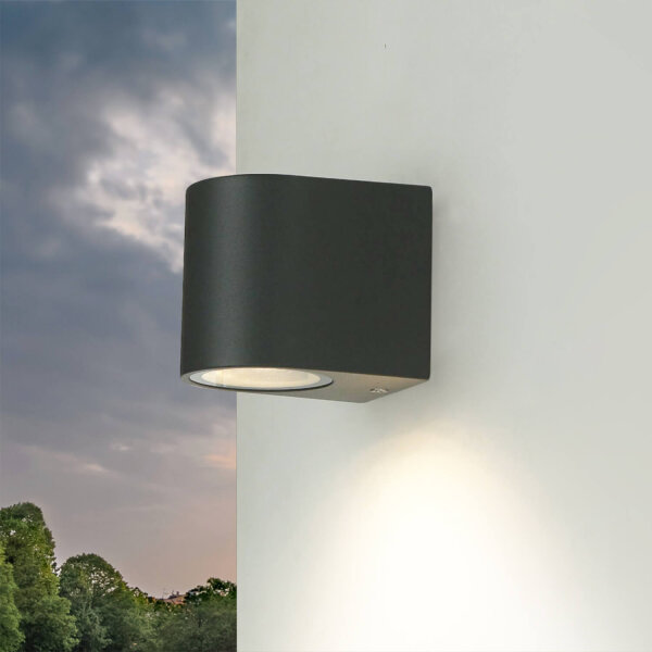 Petite lampe dextérieur Jardin H:7cm Anthracite AALBORG