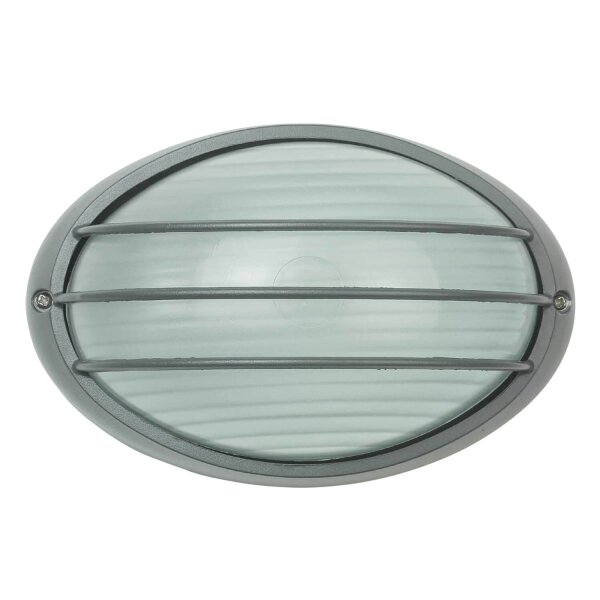 Lampe dextérieur murale maritime anthracite ovale AMSTERDAM