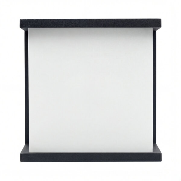 Lampe murale extérieure anthracite aluminium carré IP44