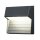 Applique murale LED anthracite carr&eacute;e IP65 ext&eacute;rieur
