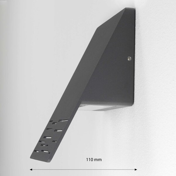 Applique murale dextérieur moderne LED anthracite