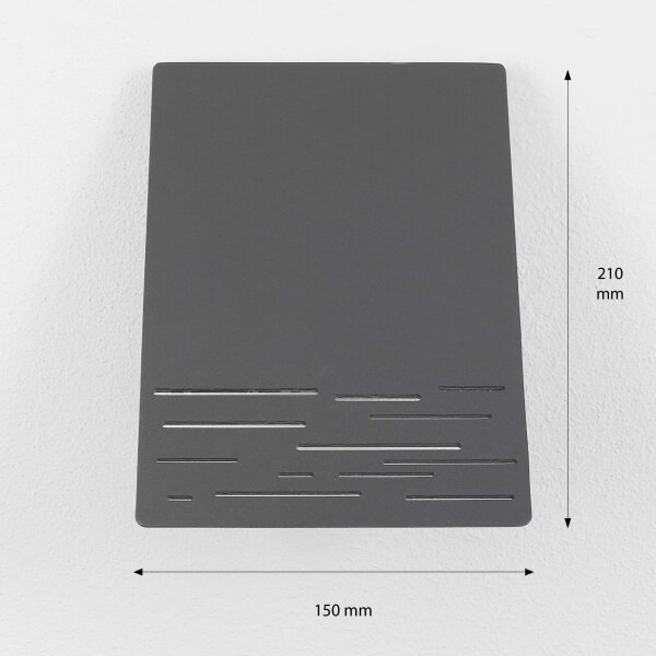 Applique murale dextérieur moderne LED anthracite
