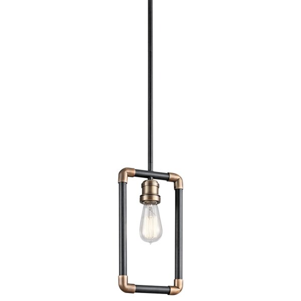 Plafonnier DREVO noir laiton à raccourcir Lampe
