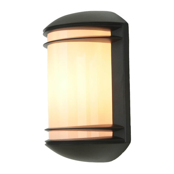 Lampe de jardin extérieure moderne semi-circulaire QUARTZ couleur anthracite