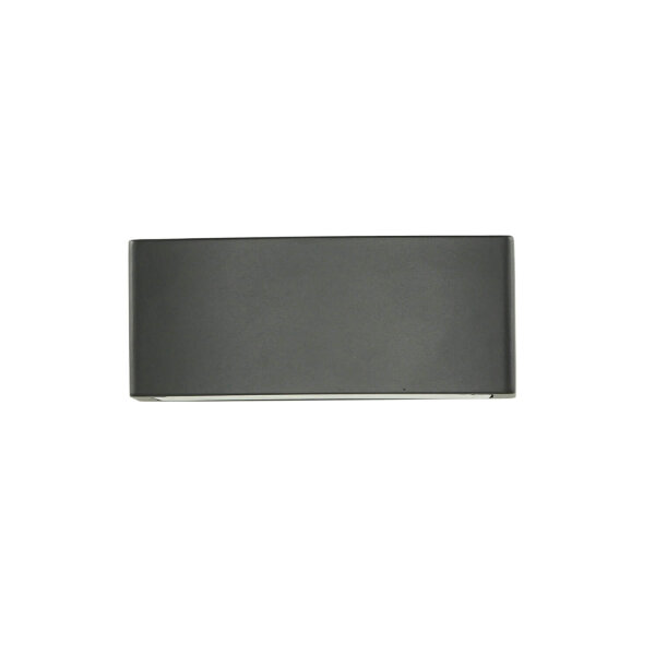Applique murale dextérieur semi-circulaire Moderne en anthracite