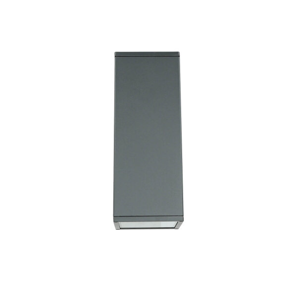 Lampe dextérieur Anthracite Up Down IP54 carrée 30cm