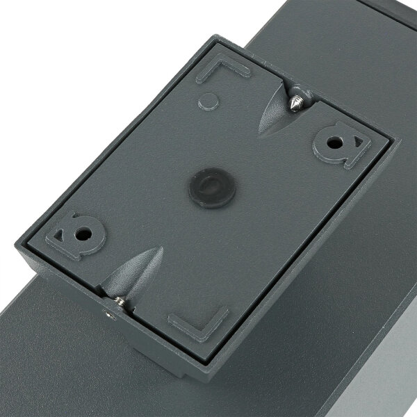 Lampe dextérieur Anthracite Up Down IP54 carrée 30cm