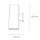 Lampe dextérieur Anthracite Up Down IP54 carrée 30cm