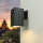 Lampe dextérieur carrée Anthracite IP54 H:20 cm E27