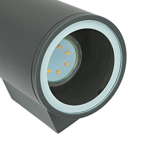 Applique murale dextérieur Anthracite IP54 Aluminium GU10