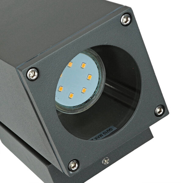 Up Down lampe dextérieur anthracite aluminium IP54