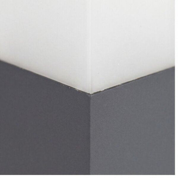 Applique murale résistante aux intempéries Anthracite IP44 faible éblouissement