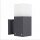 Applique murale résistante aux intempéries Anthracite IP44 faible éblouissement