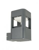 Luminaire extérieur anthracite carré IP54...