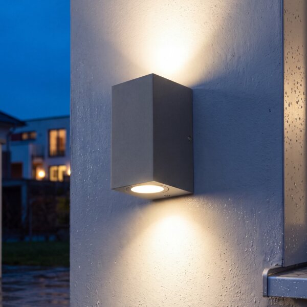 Lampe dextérieur Anthracite IP44 Up Down KEPPLER Outdoor