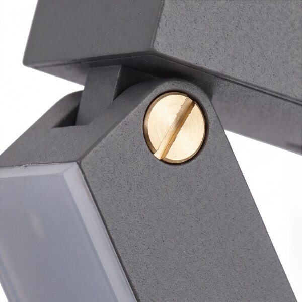 Applique murale anthracite réglable IP44 aluminium