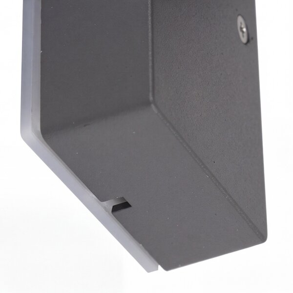 Applique murale anthracite réglable IP44 aluminium