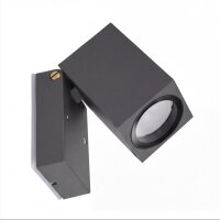 Applique murale anthracite réglable IP44 aluminium