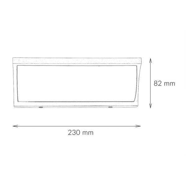 Applique murale LED TENBOS Anthracite IP65 Moderne Extérieur