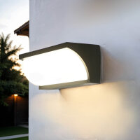 Applique murale LED TENBOS Anthracite IP65 Moderne...