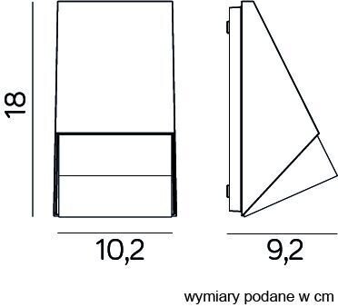 Applique murale dextérieur anthracite IP54 résistante aux intempéries
