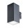 UP Down lampe dextérieur anthracite aluminium verre IP44